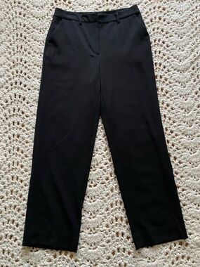 Halogen Black Wide-Leg Dress Pants